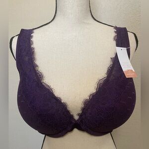 NWT cacique boost plunge sz 42B in purple